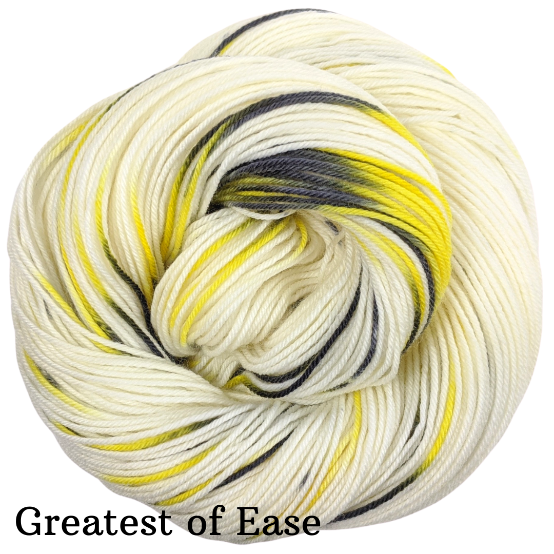 Knitcircus Yarns - Flight of the Bumblebee Speckled Hand-Dyed Yarn Skeins | Custom Colorful Knitting & Crochet Yarn for Scarves, Sweaters & DIY Crafts