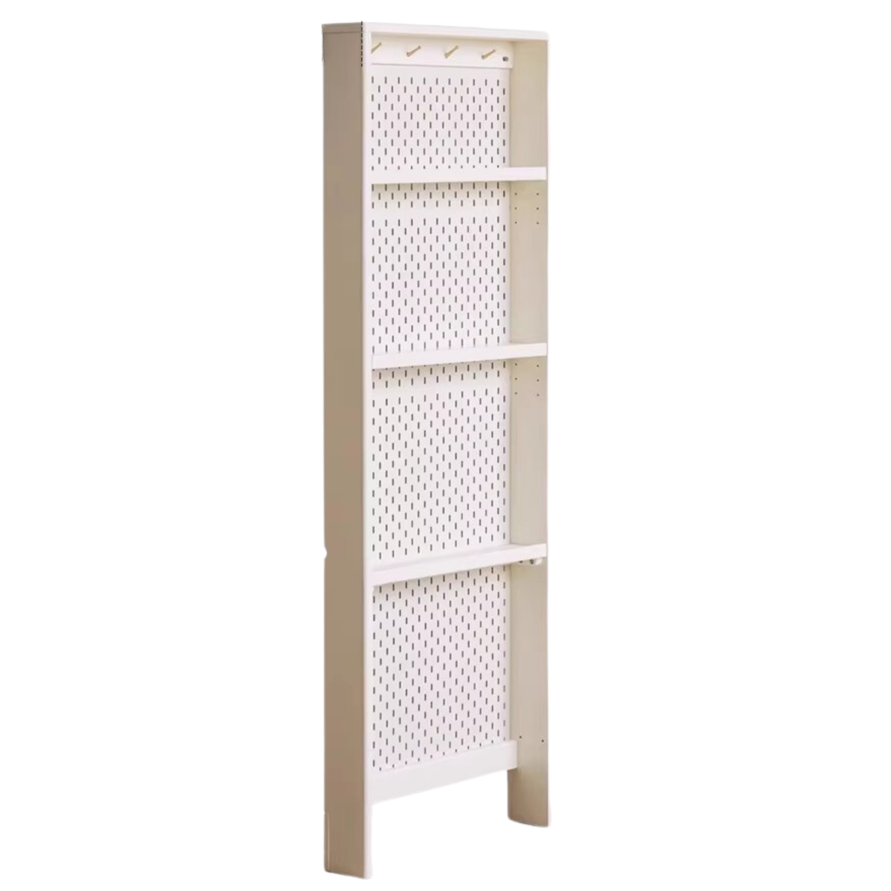 Solid Oak Wood Ultra-Thin DIY Side Cabinet - Perfect for Small Spaces, Bedroom, Living Room & Office Storage