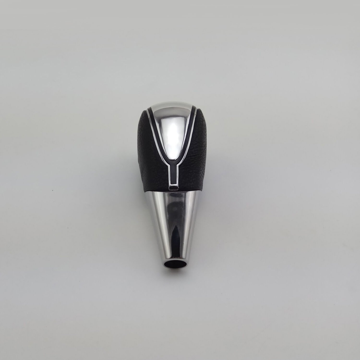 RGB LED Touch Activated Black Leather Shift Knob - Universal Car Gear Stick with 16 Color Options for Racing, Drifting & Night Driving
