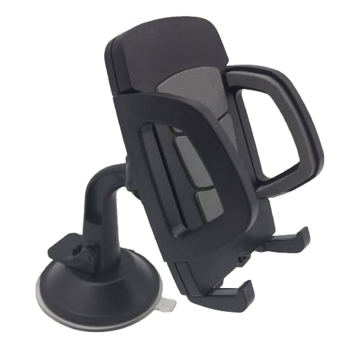 Universal Hands-Free Phone Holder for All Smartphones - Car, Desk & Bike Mount - Compatible with iPhone, Samsung, Android Devices - Perfect for Driving, Working & Cycling