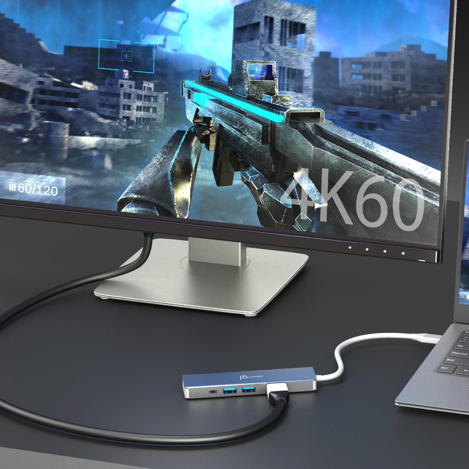 4K60 Elite USB C® 10Gbps Multi-Port Adapter - 4K HDMI, USB 3.0, Ethernet & Power Delivery - Perfect for MacBook Pro, Dell XPS & Surface Laptop