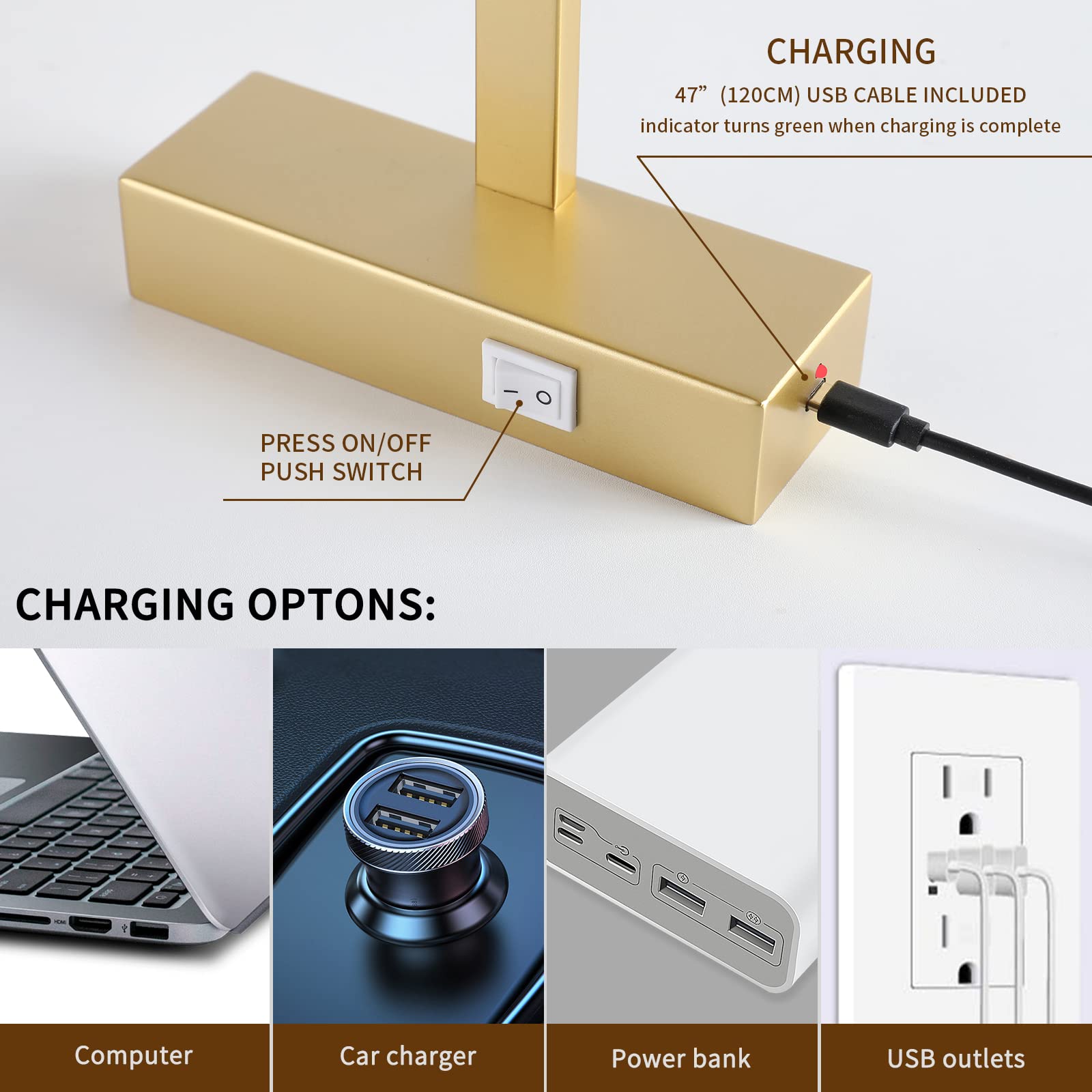 Joosenhouse Battery Operated Dimmable Picture Light with Remote - 15.75