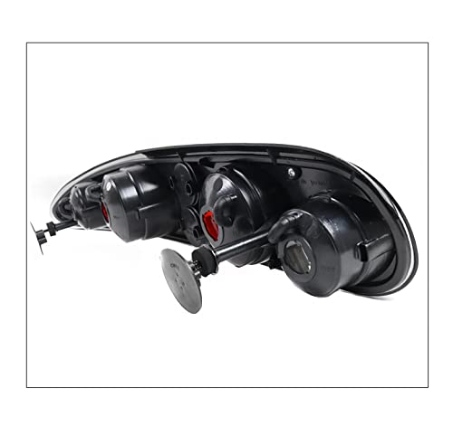 Black/Smoke Tail Brake Lights Rear Lamps for 1993-2002 Chevy Camaro - LED Replacement for Enhanced Visibility & Safety at Night Driving
