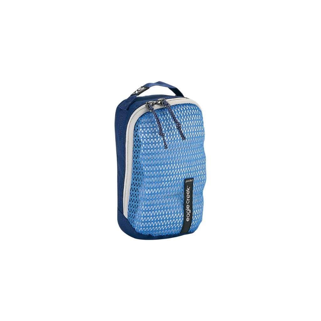 Eagle Creek PACK IT REVEAL Cube XS - Aizome Blue/Grey Travel Organizer for Luggage & Backpack - Perfect for Clothes, Toiletries & Accessories on Trips