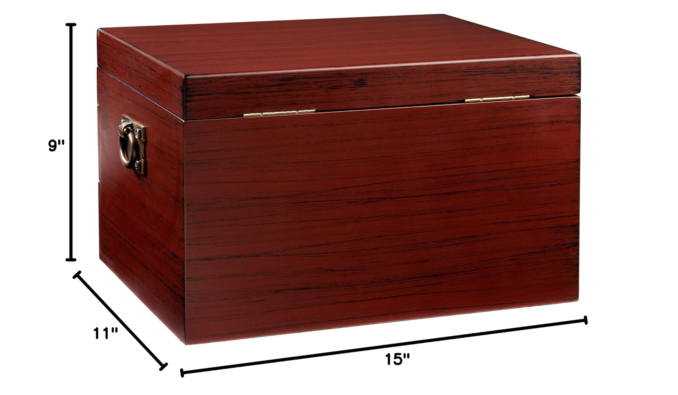 Royalty Art Fine Silverware Storage Box with Pull-Out Drawer - 15” x 11” Large Kitchen Organizer for Flatware, Utensils & Cutlery - Elegant Countertop Decor for Dining Room & Kitchen - Perfect for Hosting, Gifting & Home Organization