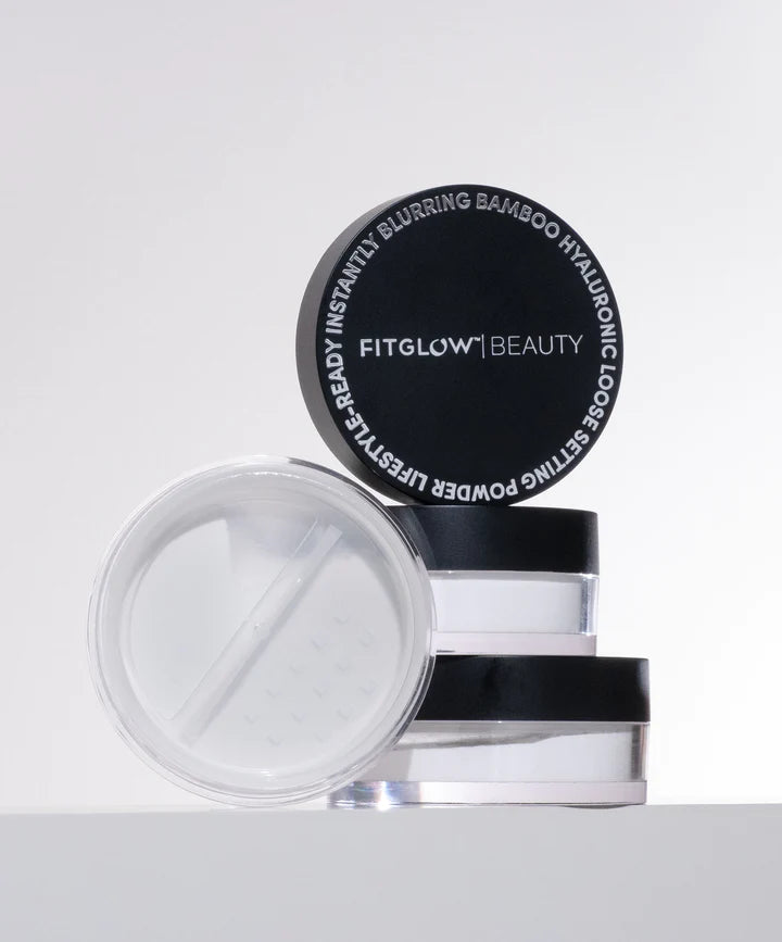 Bamboo Hyaluronic Loose Setting Powder - Vegan, Cruelty-Free, Translucent Finish for Flawless Makeup | Perfect for Daily Wear, Photo Shoots & Special Occasions