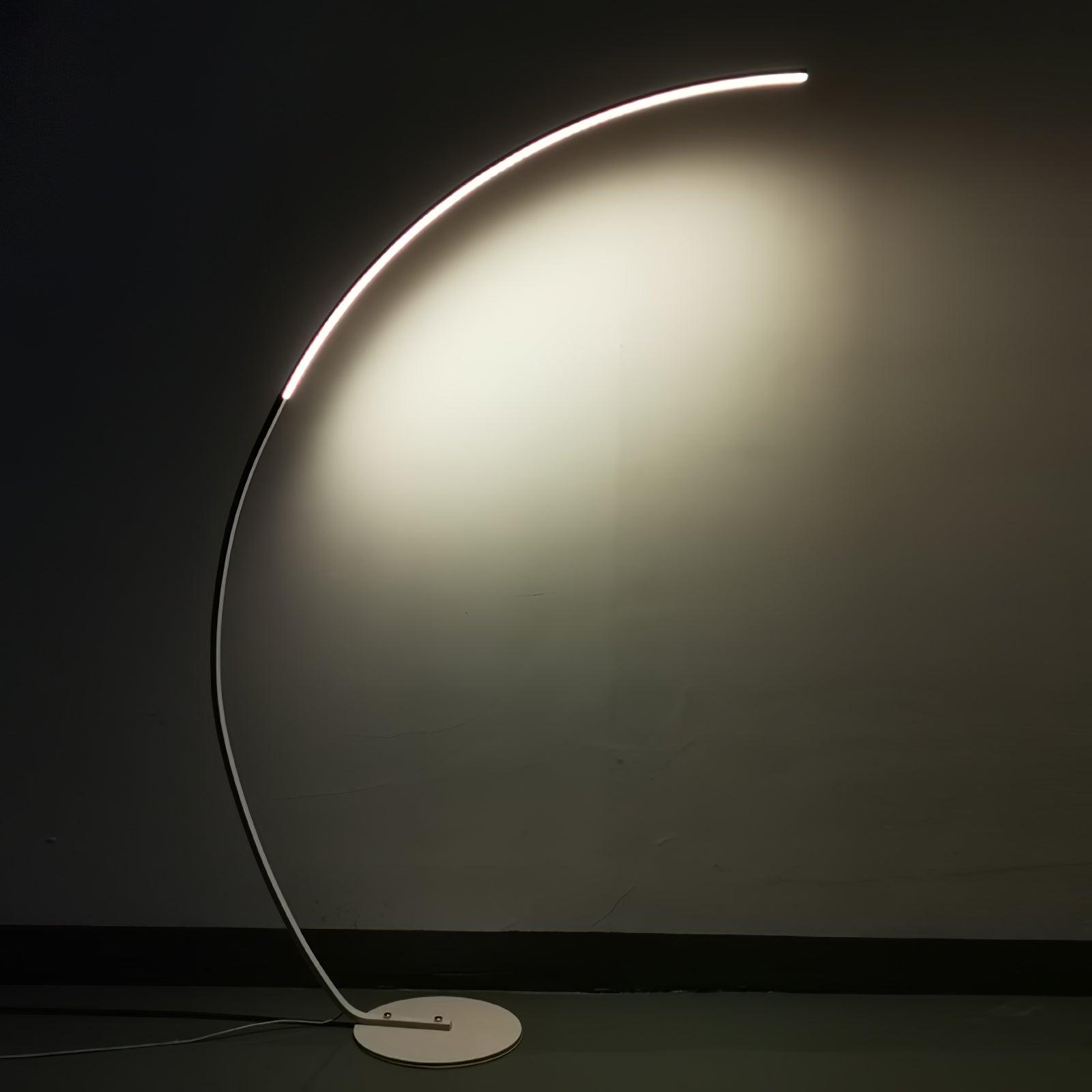 Modern Arc Floor Lamp - Adjustable LED Standing Light for Living Room, Bedroom & Office - Stylish Reading Light with Remote Control & Dimmable Brightness - Perfect for Cozy Corners & Workspaces