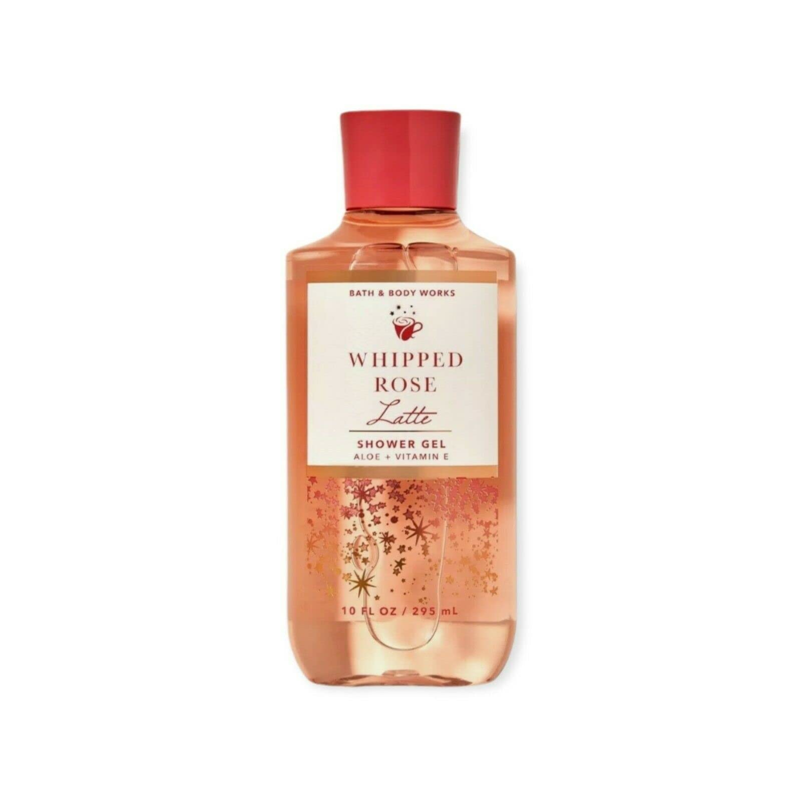 Bath & Body Works Whipped Rose Latte Shower Gel & Body Wash - 10 oz Full Size | Moisturizing & Luxurious Foam for Soft Skin | Perfect for Daily Shower & Spa Day at Home