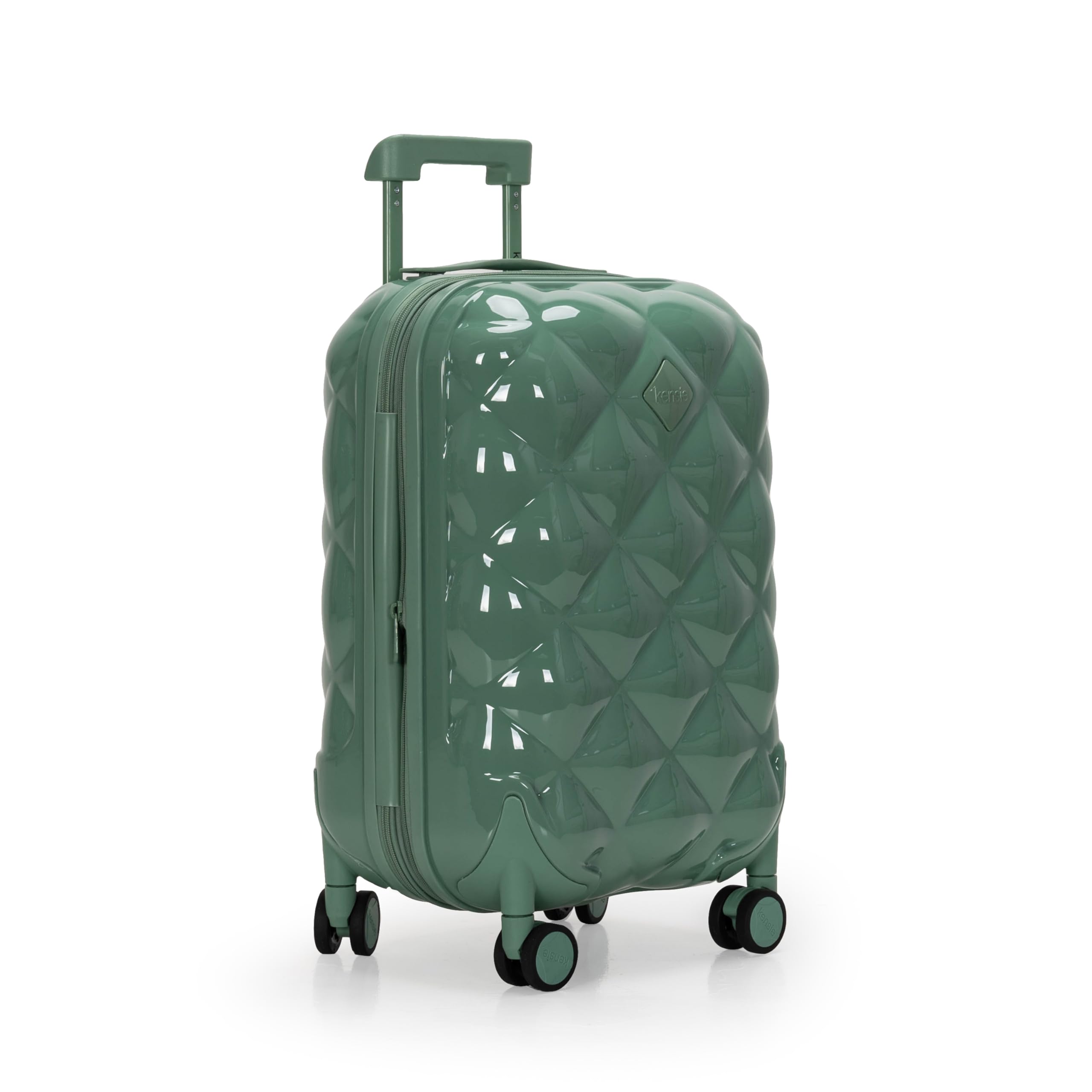 Travelers Club Women's 3-Piece Luggage Set in Basil Green - Lightweight Spinner Suitcase for Air Travel, Weekend Getaways & Business Trips
