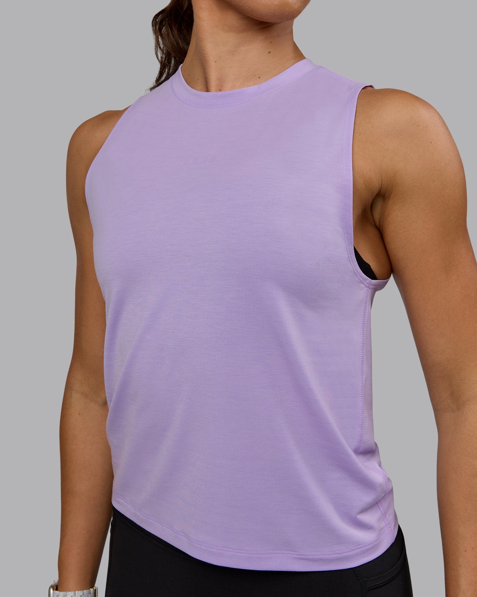 Vital Training Tank Top for Women - Soft Pale Lilac Workout Shirt - Gym, Yoga & Running Activewear