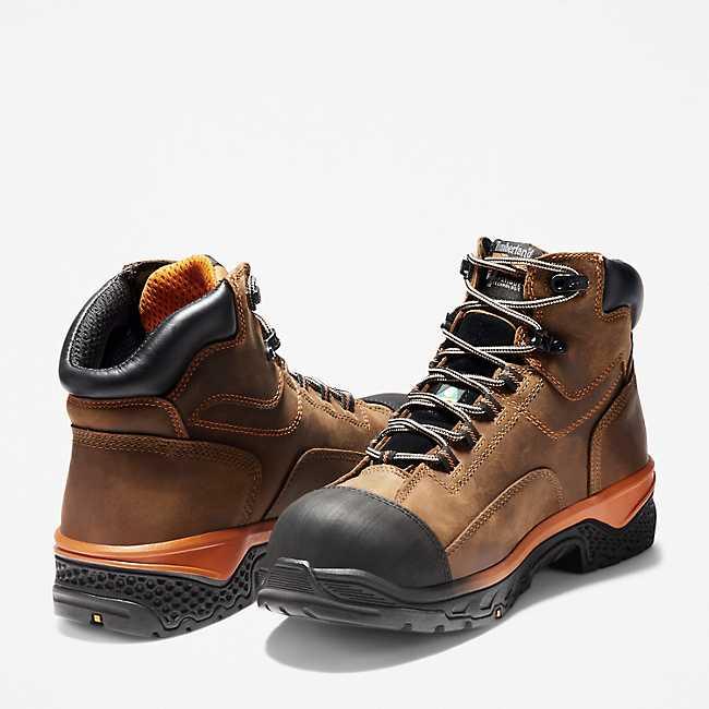 Men's Bosshog 6 Composite Toe Waterproof Work Boots - Steel Toe Safety Shoes for Construction, Warehouse & Outdoor Work - Slip Resistant & Comfortable Work Footwear