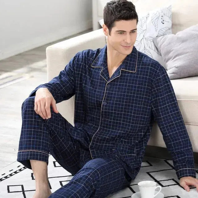Plaid Navy Blue