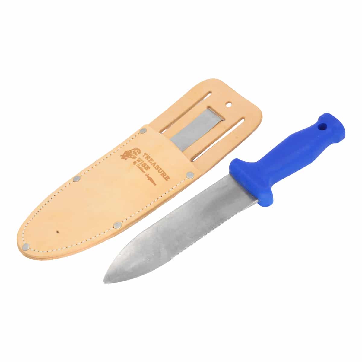 3 in 1 Treasure Wise Metal Detector with Digging Tool & Large Leather Sheath - Professional Gold Hunting Gear for Beach, Field & Outdoor Adventures