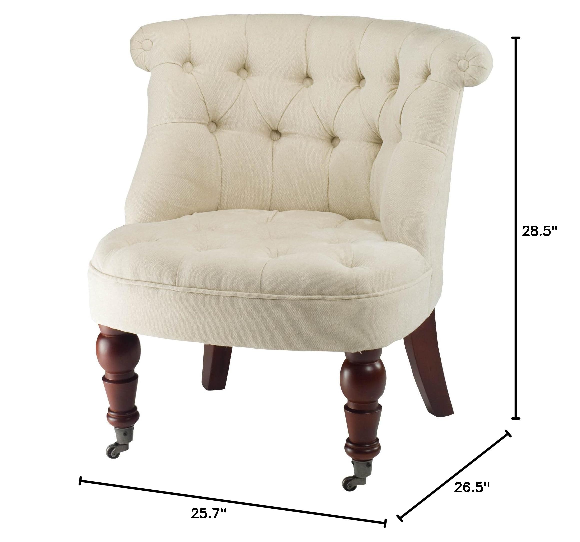 SAFAVIEH Hudson Collection Baby Tufted Side Chair - Upholstered Nursery Accent Chair for Kids Room, Bedroom & Living Room Decor