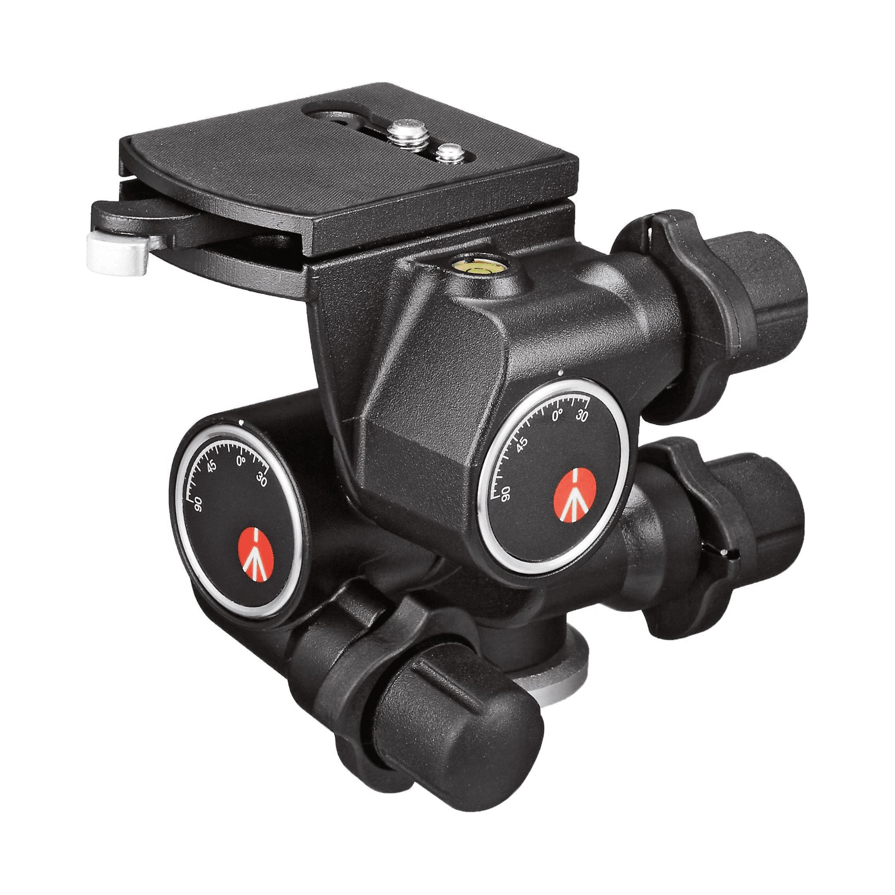 Manfrotto 410 Junior Geared Tripod Head - Professional 3-Way Precision Camera Head for DSLR & Video - Perfect for Photography, Videography & Studio Shoots
