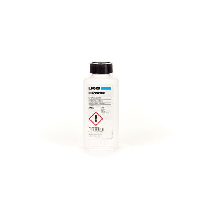 Ilford Ilfostop Stop Bath 500mL - Professional Film Developer for Black & White Photography - Perfect for Darkroom and Home Developing