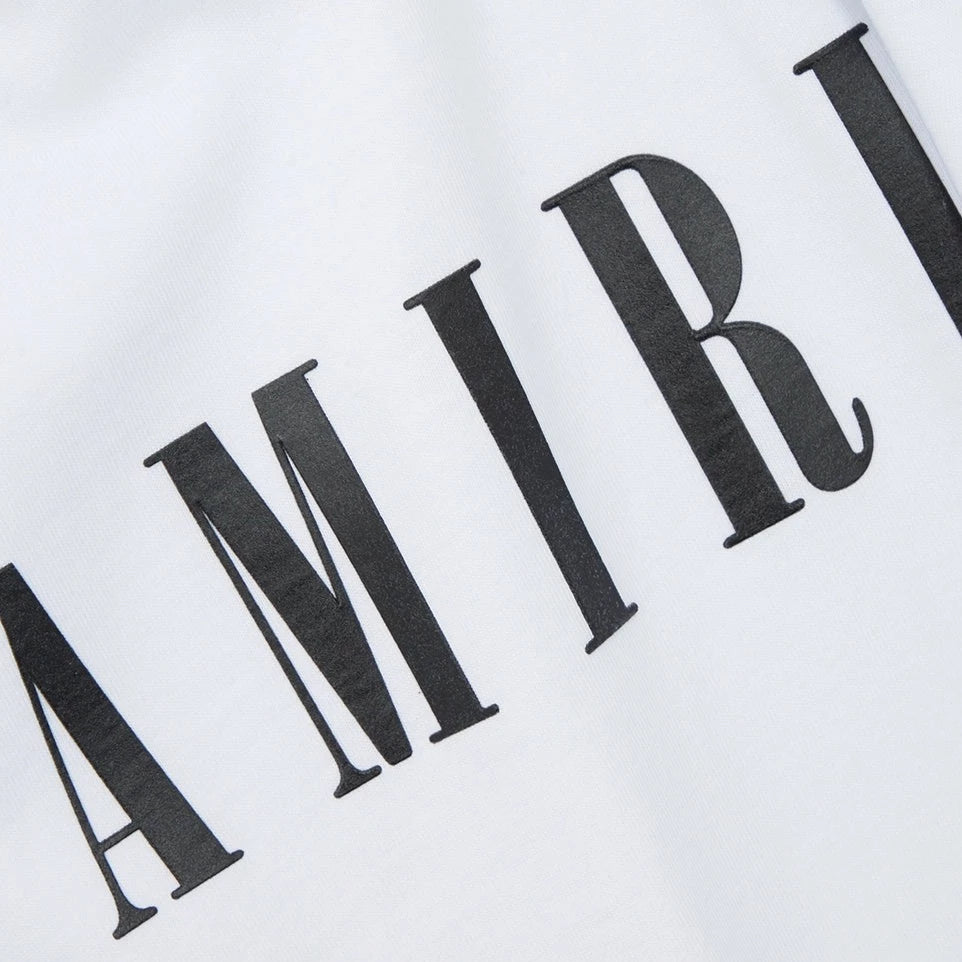 Amiri Kids White Logo T-Shirt - Stylish Graphic Tee for Boys & Girls - Perfect for Casual Wear, School, and Playdates
