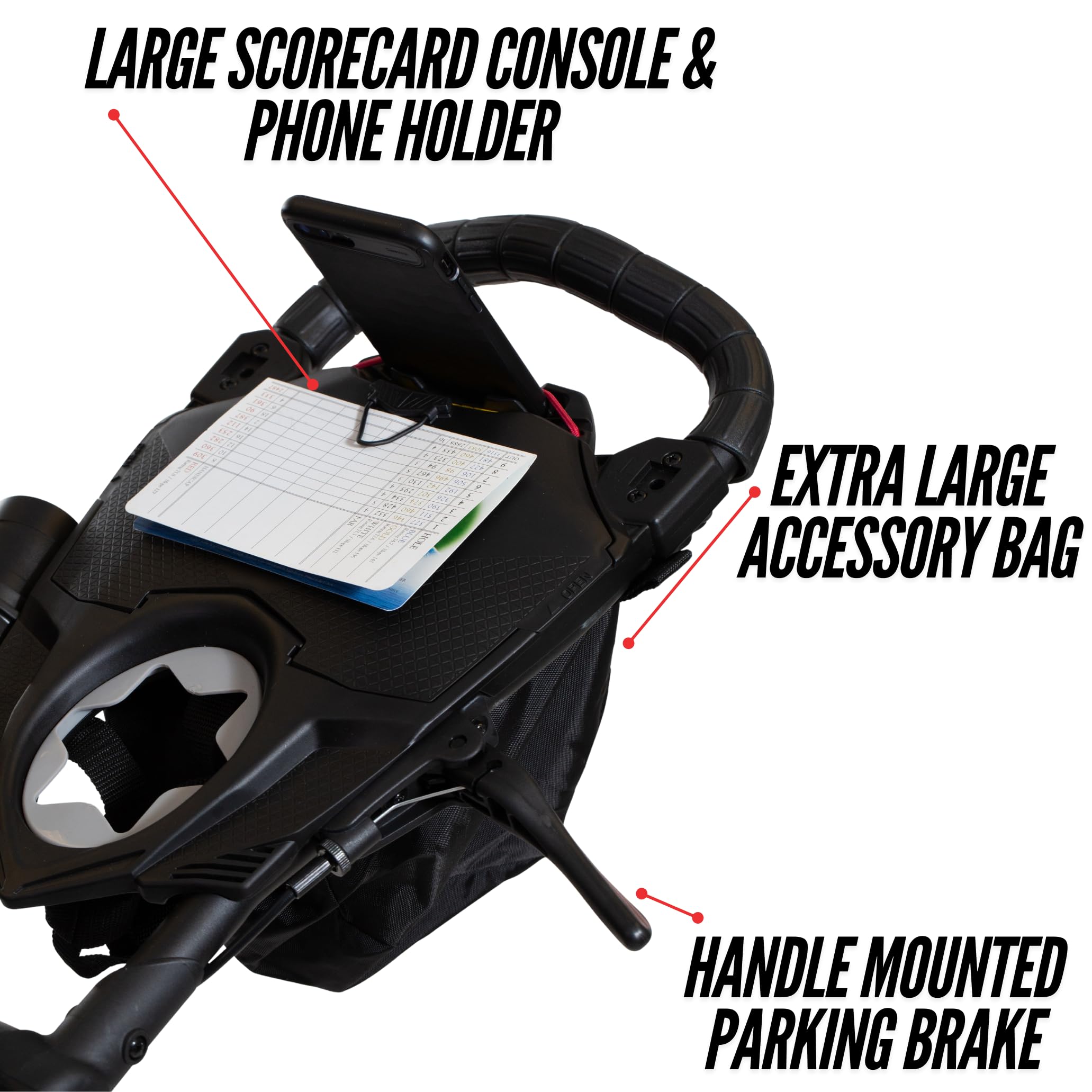 Bag Boy Nitron Push Golf Cart - Lightweight & Durable for Golfers