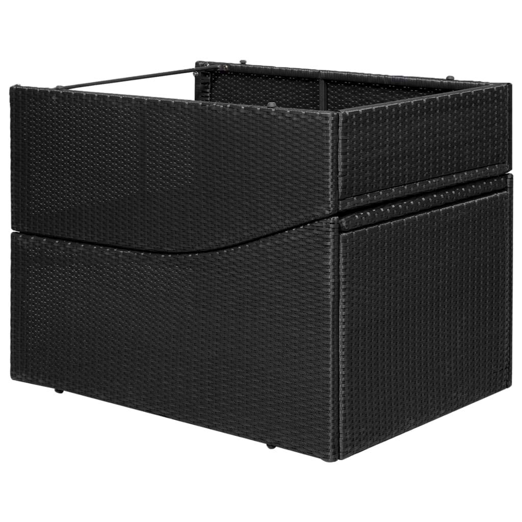 Premium Outdoor Sun Lounger with Cushion - Black Poly Rattan Chaise Lounge for Patio, Lawn, Garden, Beach & Poolside Relaxation | Perfect for Sunbathing, Backyard Lounging & Vacation Getaways