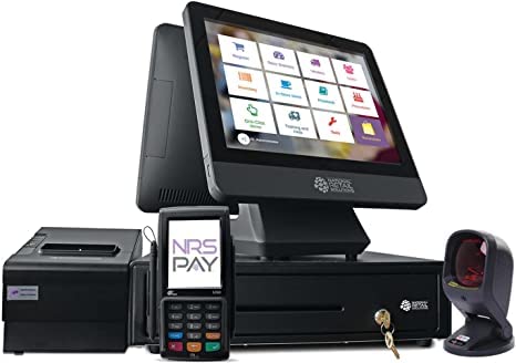 NRS Pay Credit Card Processing Cash Register for Tobacco Store - Touchscreen POS System with Customer Display, Barcode Scanner, Cash Drawer & Receipt Printer | Free Credit Card Reader | Ideal for Retail, Convenience Stores & Smoke Shops