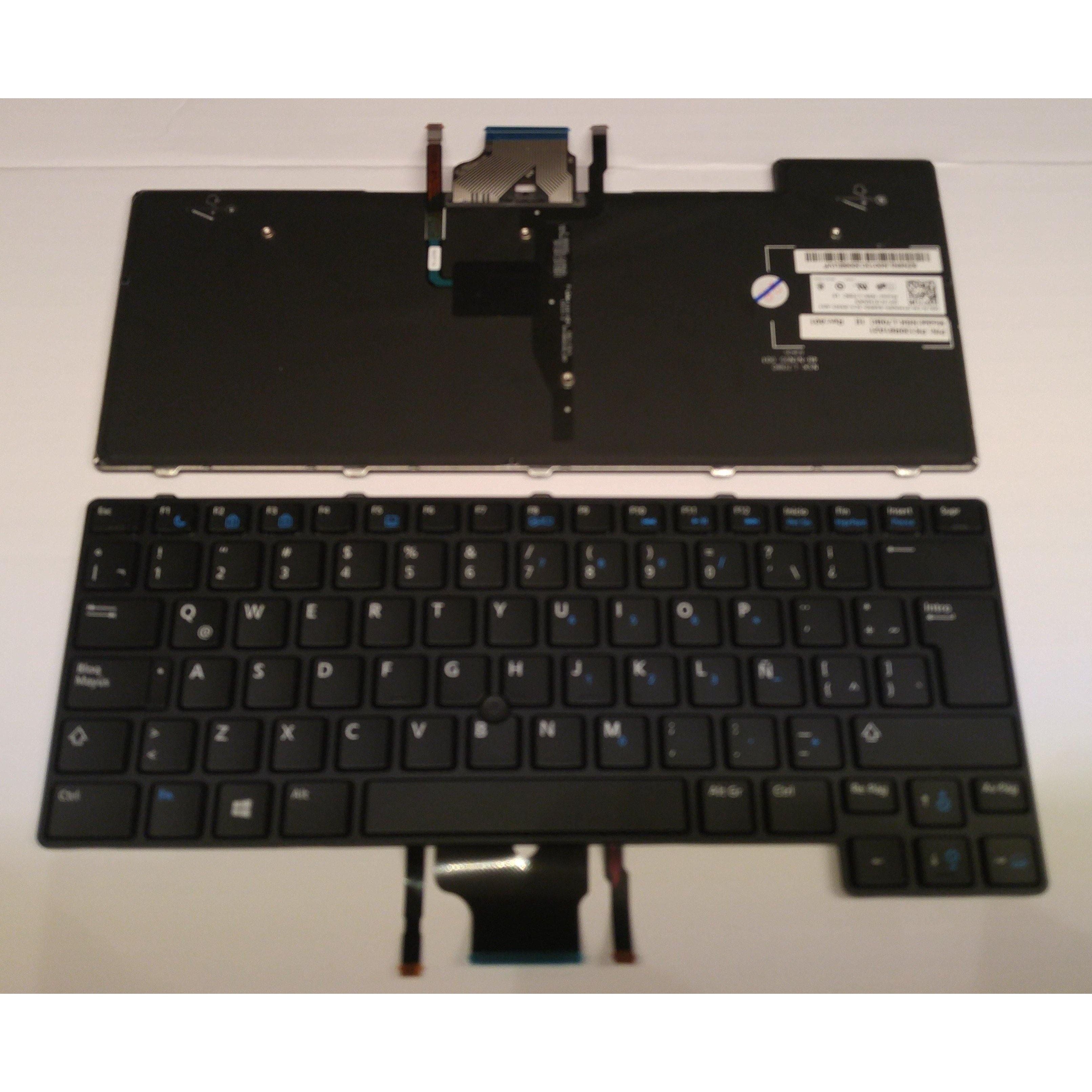 Backlit Keyboard with Pointer for Dell Latitude 6430u Laptop - Replacement for RKJG1 - Perfect for Office Work, Night Typing & Low Light Conditions