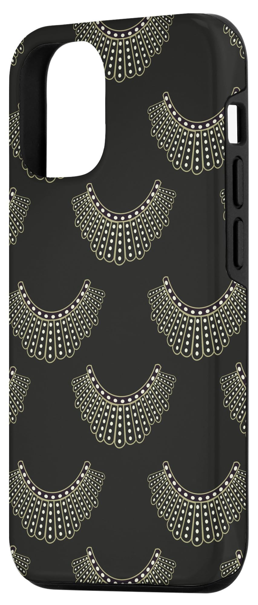 iPhone 12/12 Pro Case with RBG Ruth Bader Ginsburg Collar Design - Durable Protective Cover for Work, School & Everyday Use