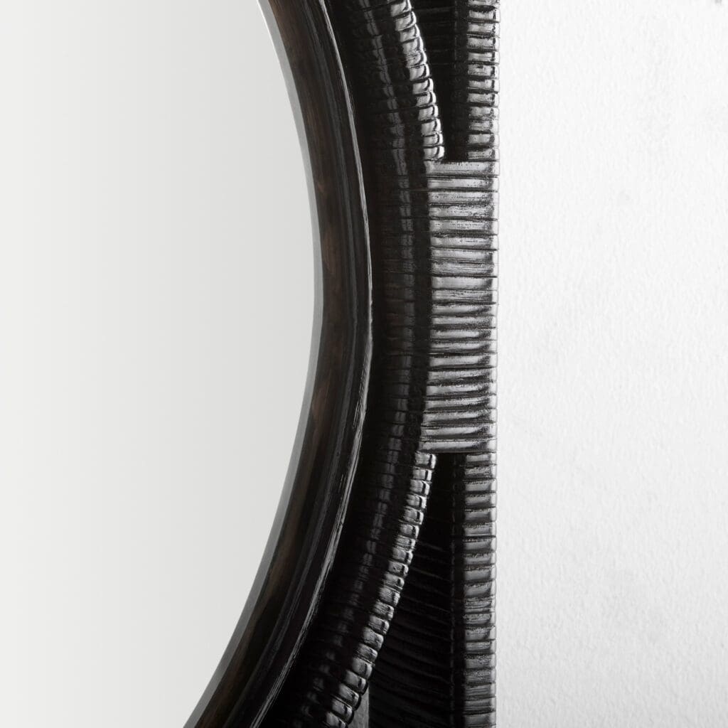 Cyan Design 11694 Pemba Mirror - Small Black Wall Mirror for Bathroom, Bedroom, or Entryway Decor