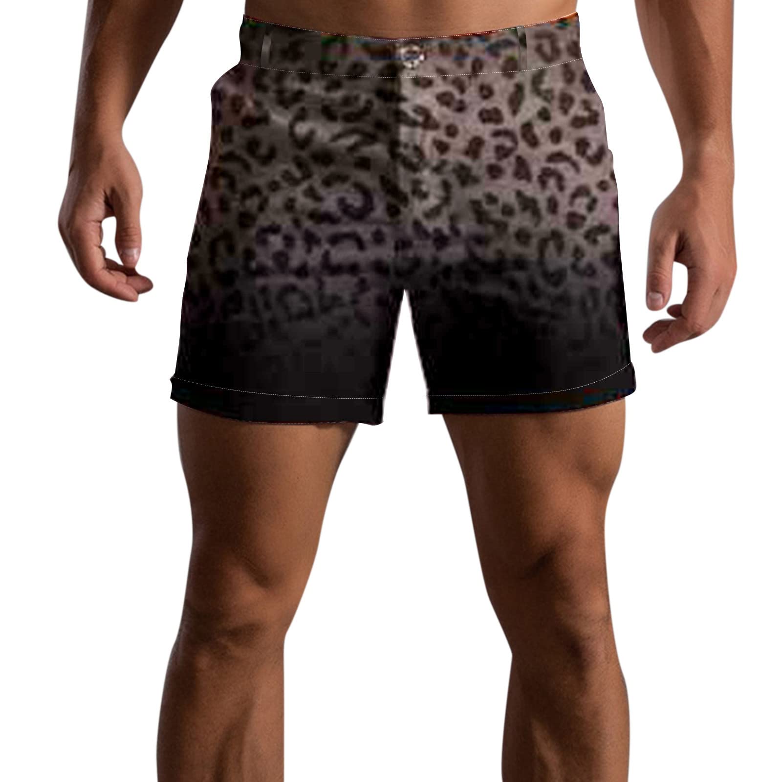 Men's Casual Running Shorts with Buckle & Zipper Pockets - Breathable Quick-Dry Athletic Shorts for Gym, Jogging, and Outdoor Sports
