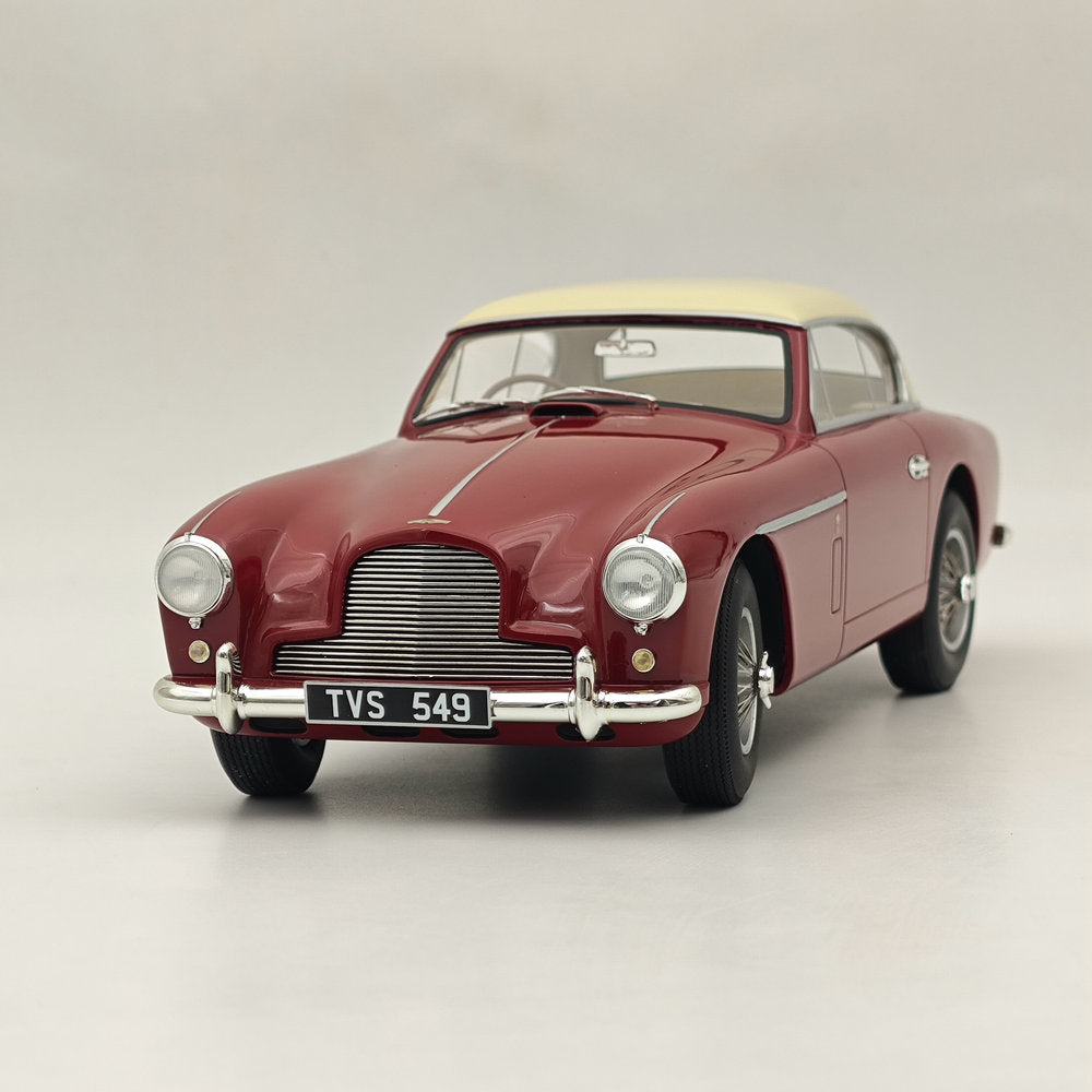 1/18 Scale Aston Martin DB2/4 MKII FHC Notchback 1955 Red Resin Diecast Model Car - CML096 Collectible for Display, Gifts & Car Enthusiasts