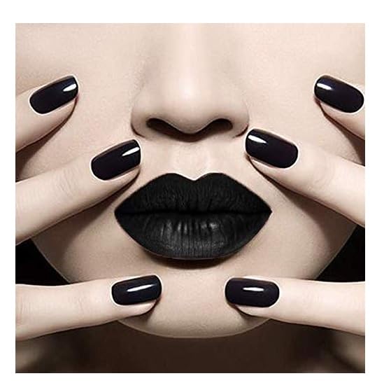 Best Black Lipstick with Vitamin E & Jojoba Oil - Long Lasting Matte Finish for Halloween, Goth Makeup & Cosplay Looks
