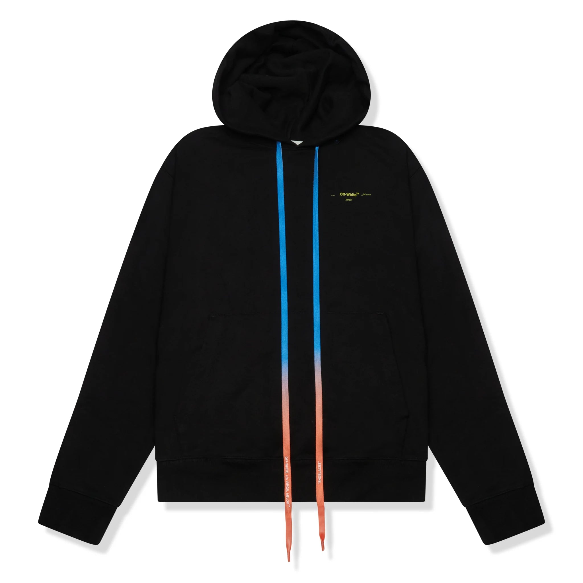Vintage Off-White Acrylic Arrows Black Multi-Strings Hoodie - Streetwear Fashion for Men & Women | Perfect for Urban Outfits & Casual Wear