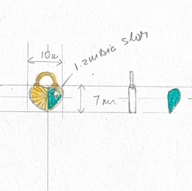 Half Turquoise Heart Charm Pendant - Elegant Jewelry for Necklaces & Bracelets - Perfect for Gifts, Weddings & Everyday Wear