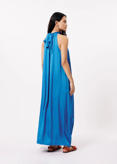 AUBERYA Women's Electric Blue Dress - Elegant & Stylish for Parties, Weddings & Special Occasions