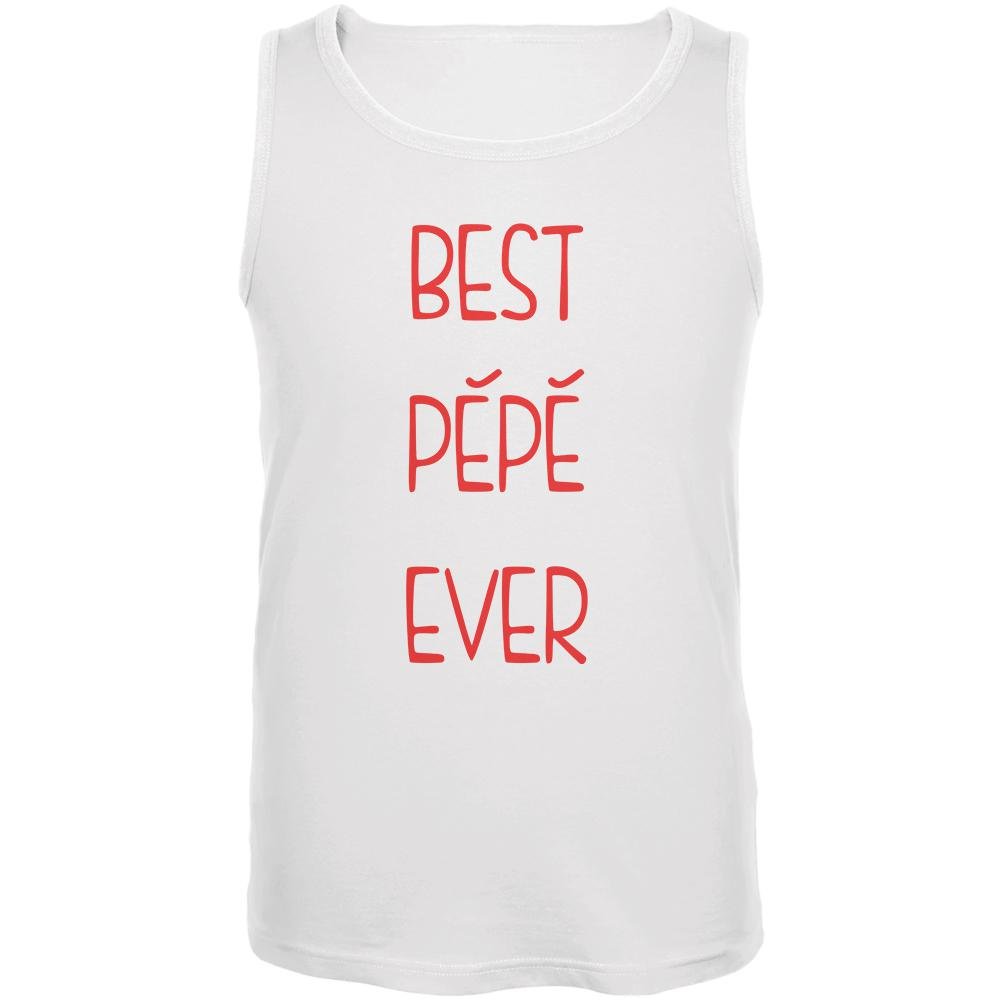 Best Pepe Ever Men's Tank Top - White - Small - Funny Graphic Tee for Father's Day Gifts & Casual Summer Wear