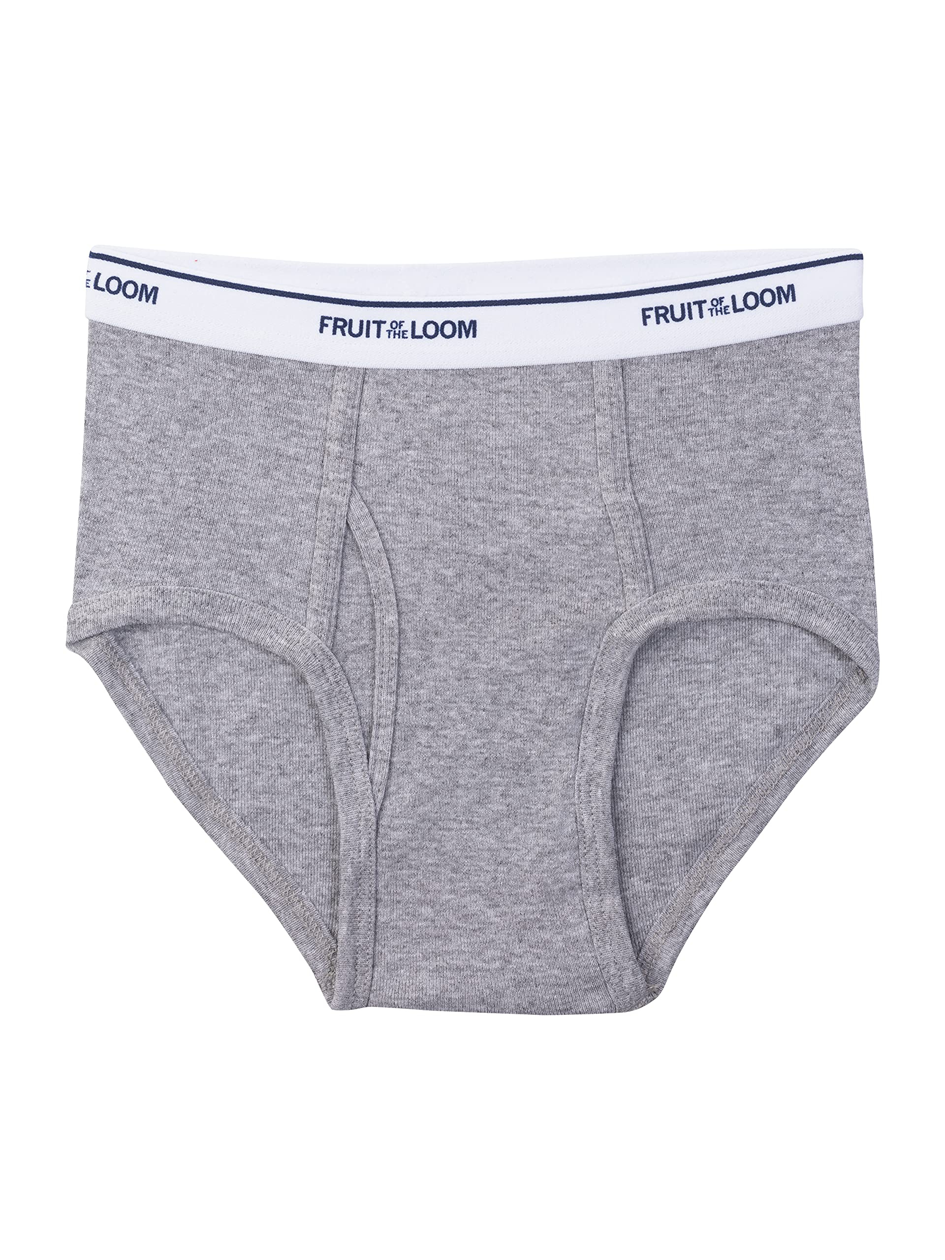 Fruit of the Loom Boys' Tag Free 100% Cotton Underwear Briefs - 6-Pack Assorted Colors - Soft Comfort for Everyday Wear, School & Playtime