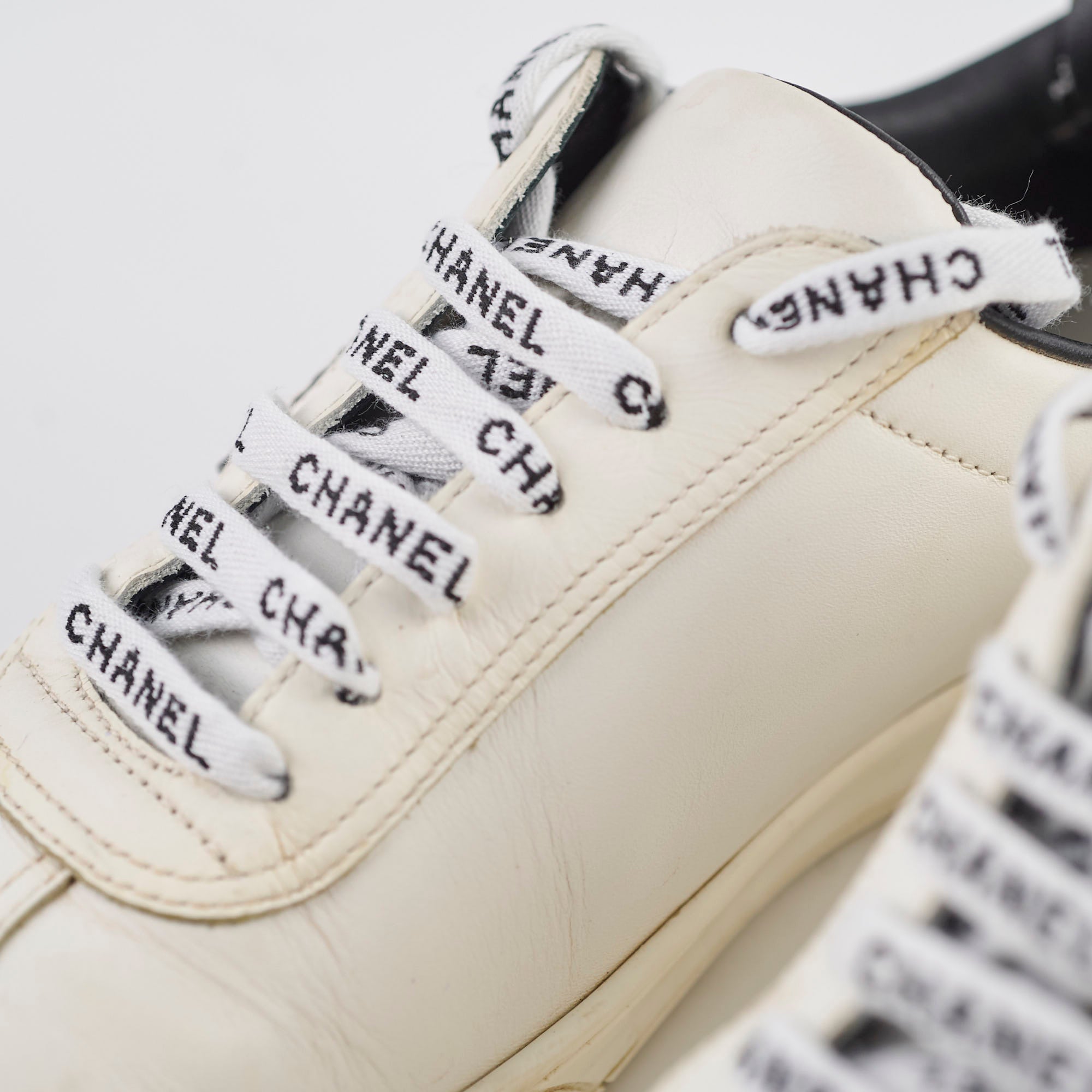 Chanel White Sneakers for Women Size 37 - Fashionable Luxury Shoes for Casual Wear & Street Style