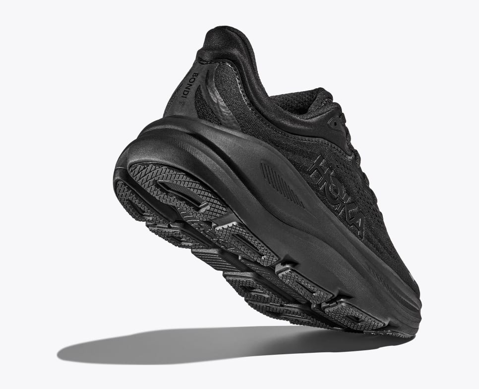 HOKA ONE ONE Women's Bondi 9 Running Shoes - Black | Cushioned Comfort for Long Distance Running & Walking | Perfect for Marathon Training & Everyday Wear