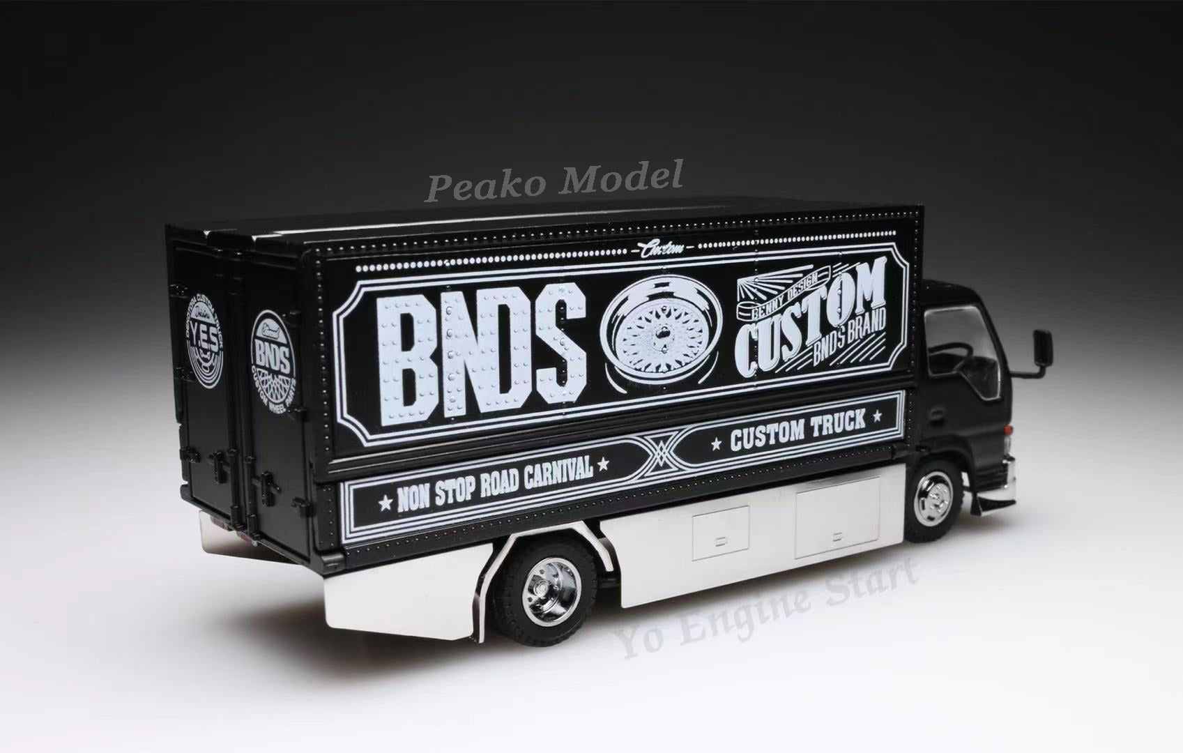 Peako Model x YES Model Semi Wide Wing Custom Truck Black - Heavy Duty Performance & Style for Pickup Trucks - Perfect for Off-Roading, Car Shows & Custom Builds