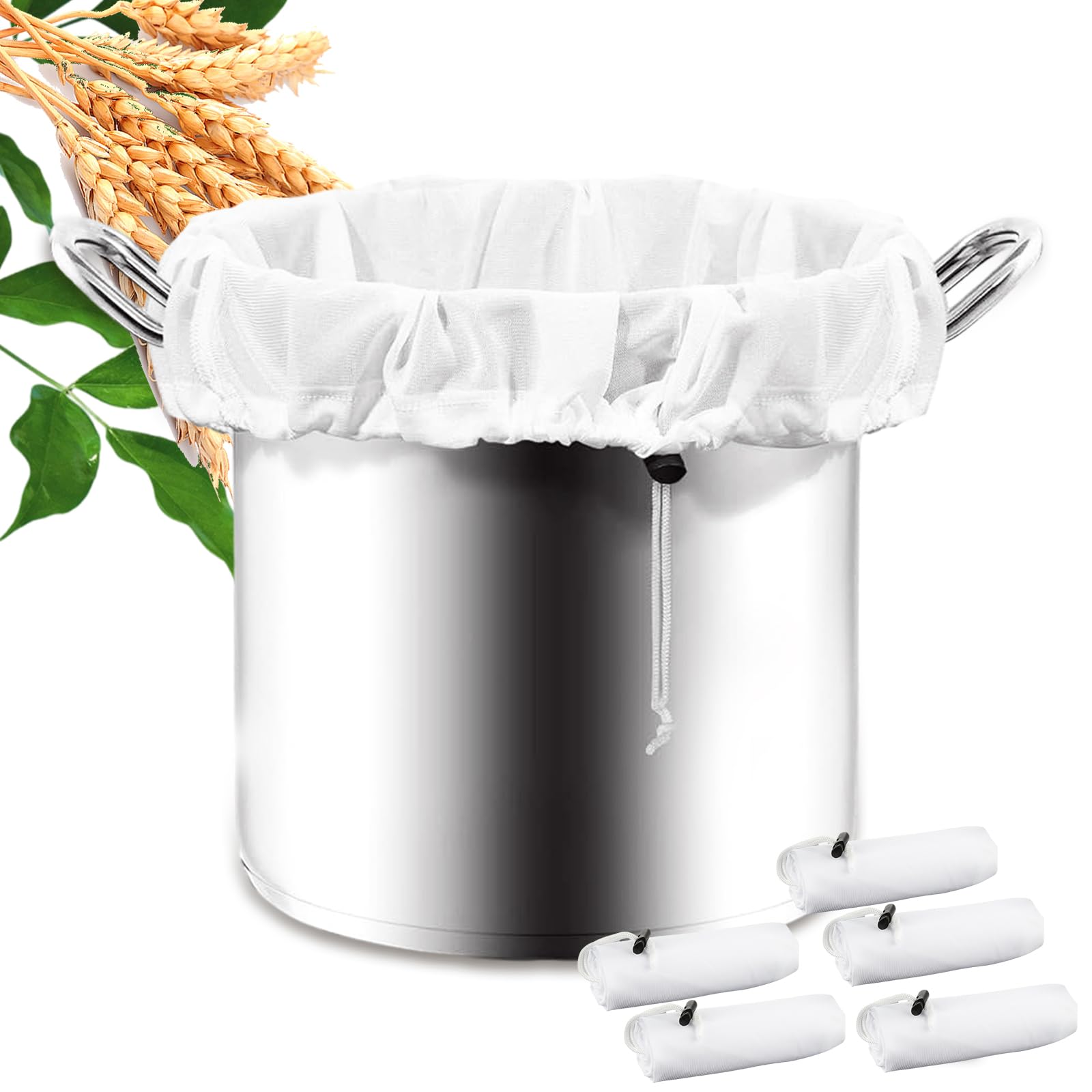 6 Pack Reusable 10 Gallon Brew Bags - 26