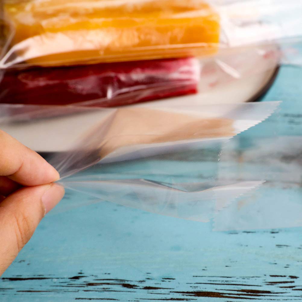 100 Pcs Cabilock Popsicle Bags - Reusable Ice Cream Storage Bags with Sticks for Homemade Treats | Perfect for DIY Frozen Desserts, Summer Snacks & Kids' Party Favors