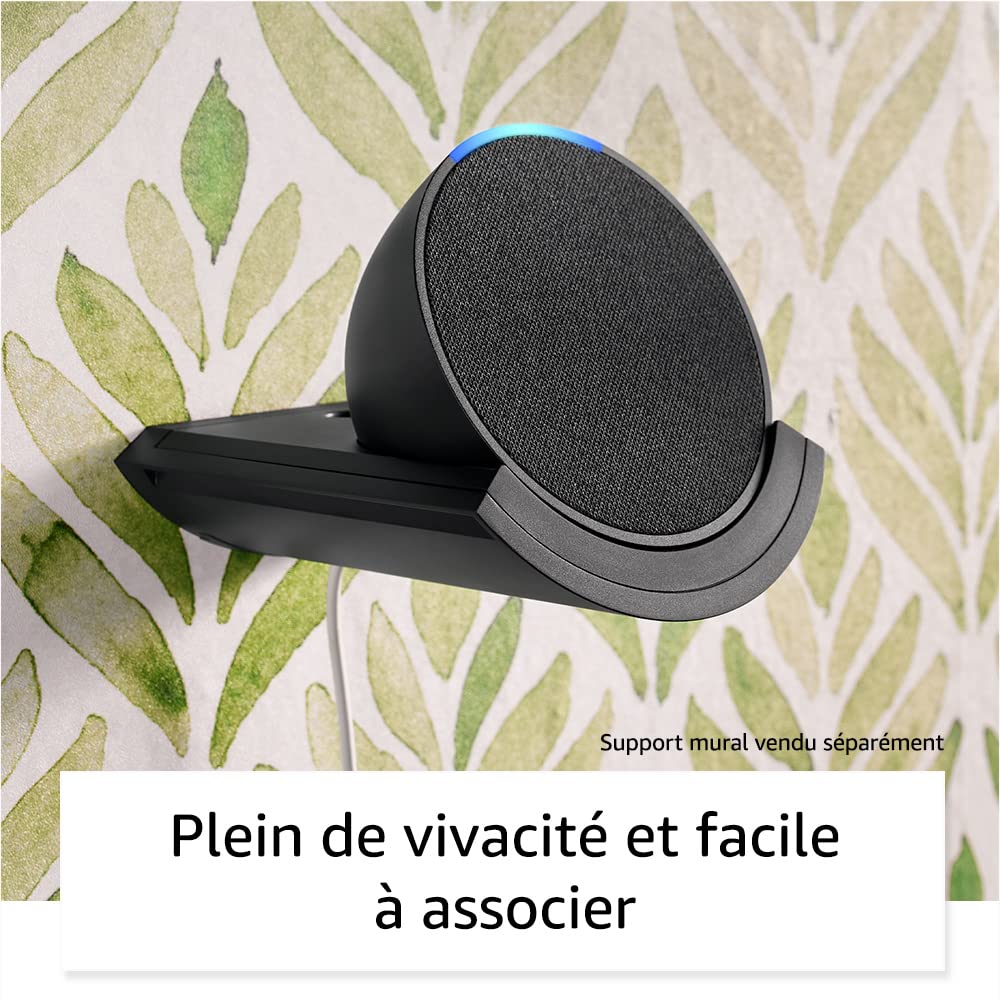 Echo Pop (New Generation) | Compact Bluetooth & Wi-Fi Smart Speaker with Rich Sound & Alexa | White | Perfect for Home, Office & Outdoor Use