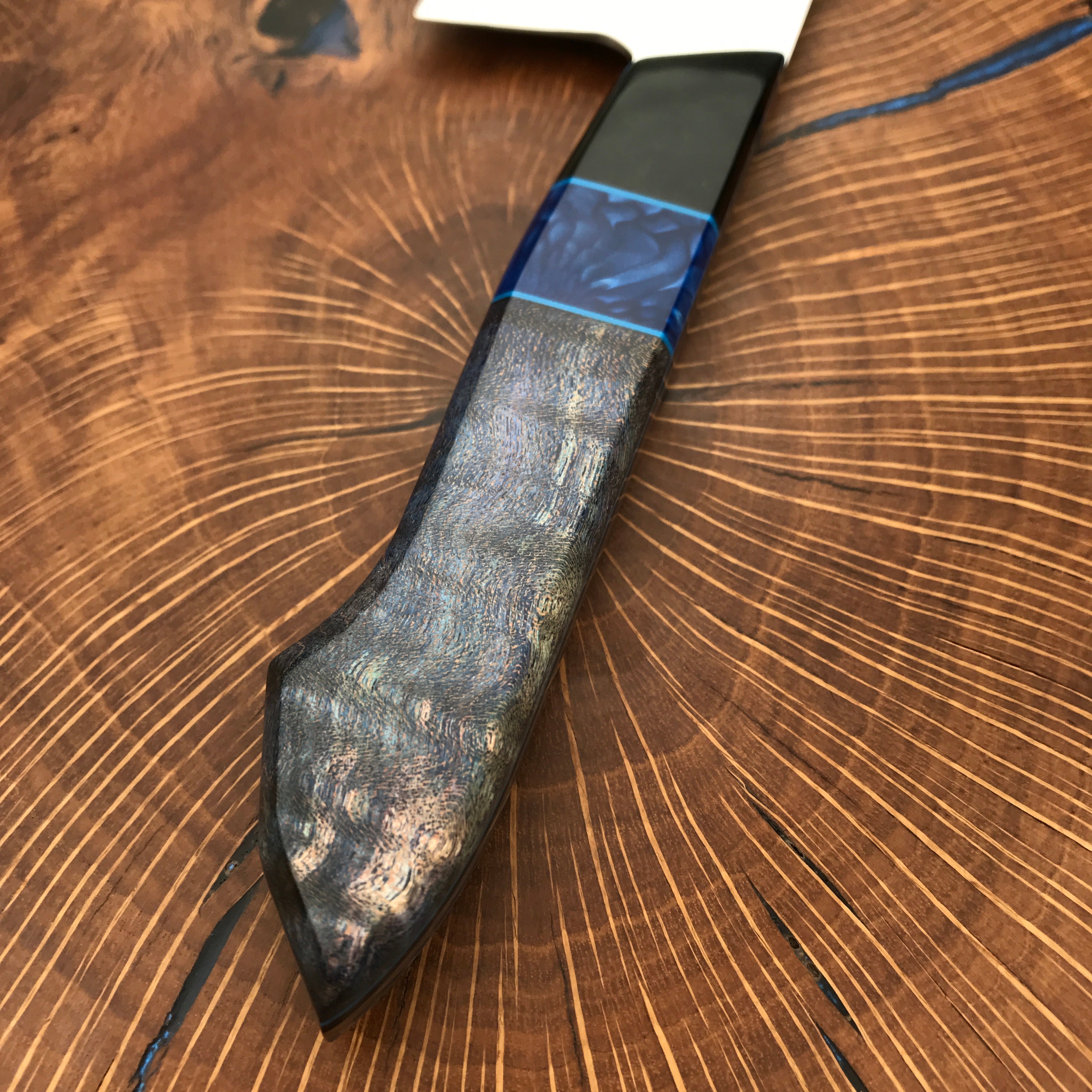 Premium Mattia Borrani 8-Inch Chef Knife - High Carbon Stainless Steel Blade, Ergonomic Handle for Professional Cooking & Home Kitchen Use - Perfect for Slicing, Dicing & Chopping Vegetables, Meat & Herbs