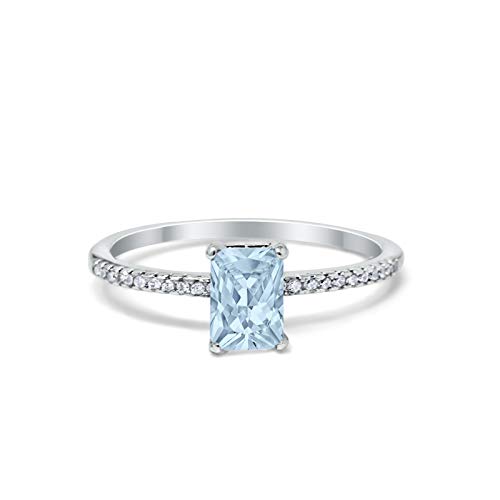 Simulated Aquamarine CZ