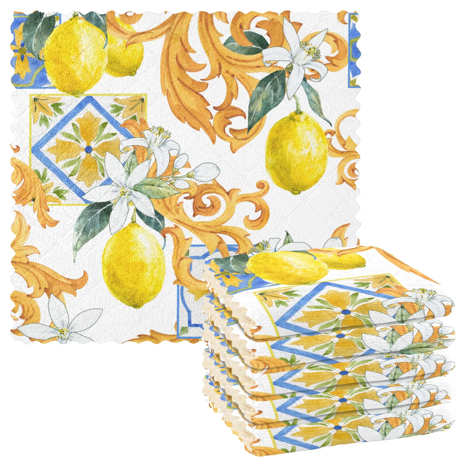 ALAZA Super Absorbent Dish Towels Set of 6 - 11