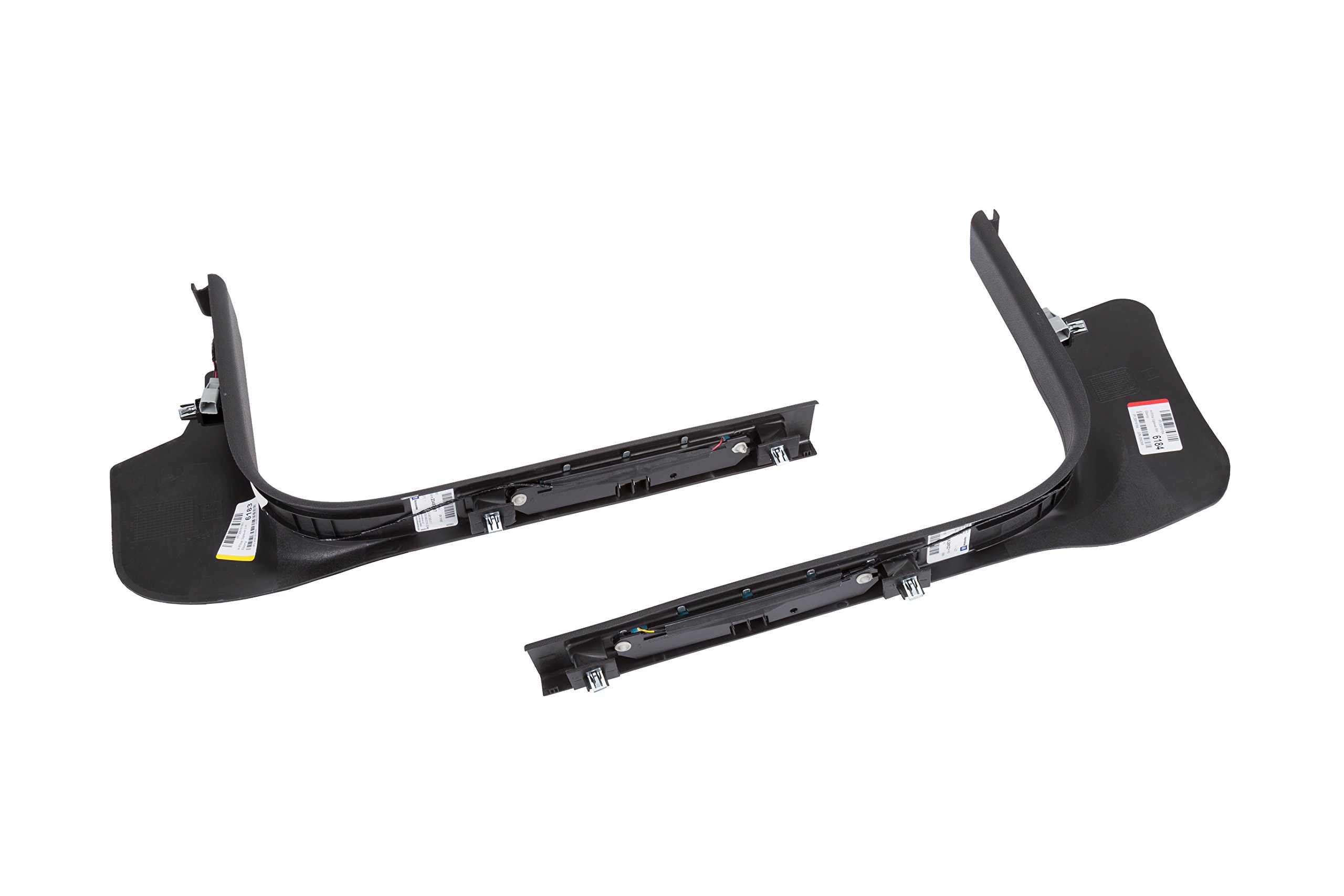 Illuminated Front Door Sill Plates with Ebony Surround & Chevrolet Logo - Custom Car Door Sill Protectors for Chevrolet Vehicles - Perfect for Car Enthusiasts & Auto Detailing