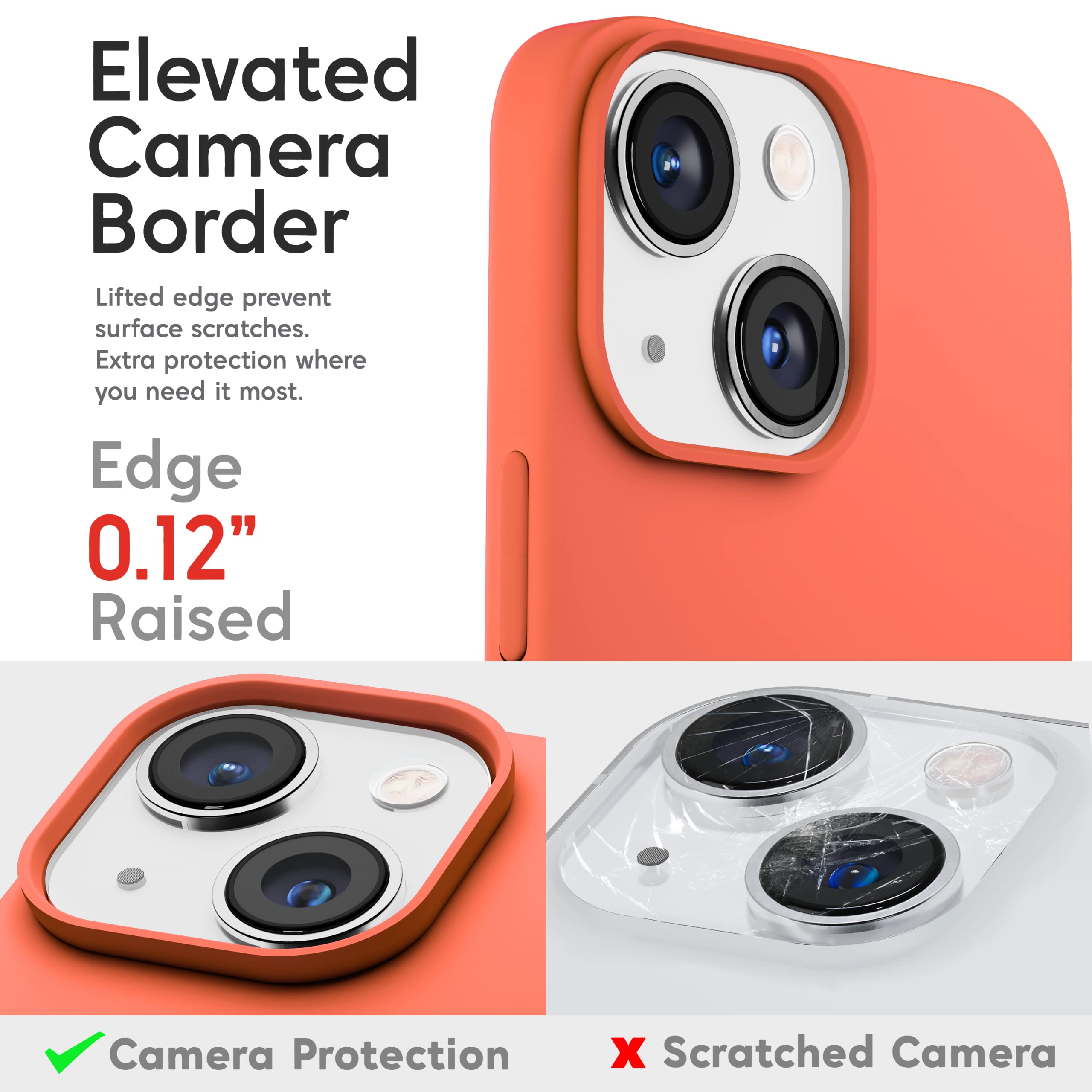 iPhone 13 Mini Case - Shockproof Silicone Cover with Anti-Scratch Microfiber Lining | Ultra Slim Protective Gel Case for iPhone 13 Mini 5.4