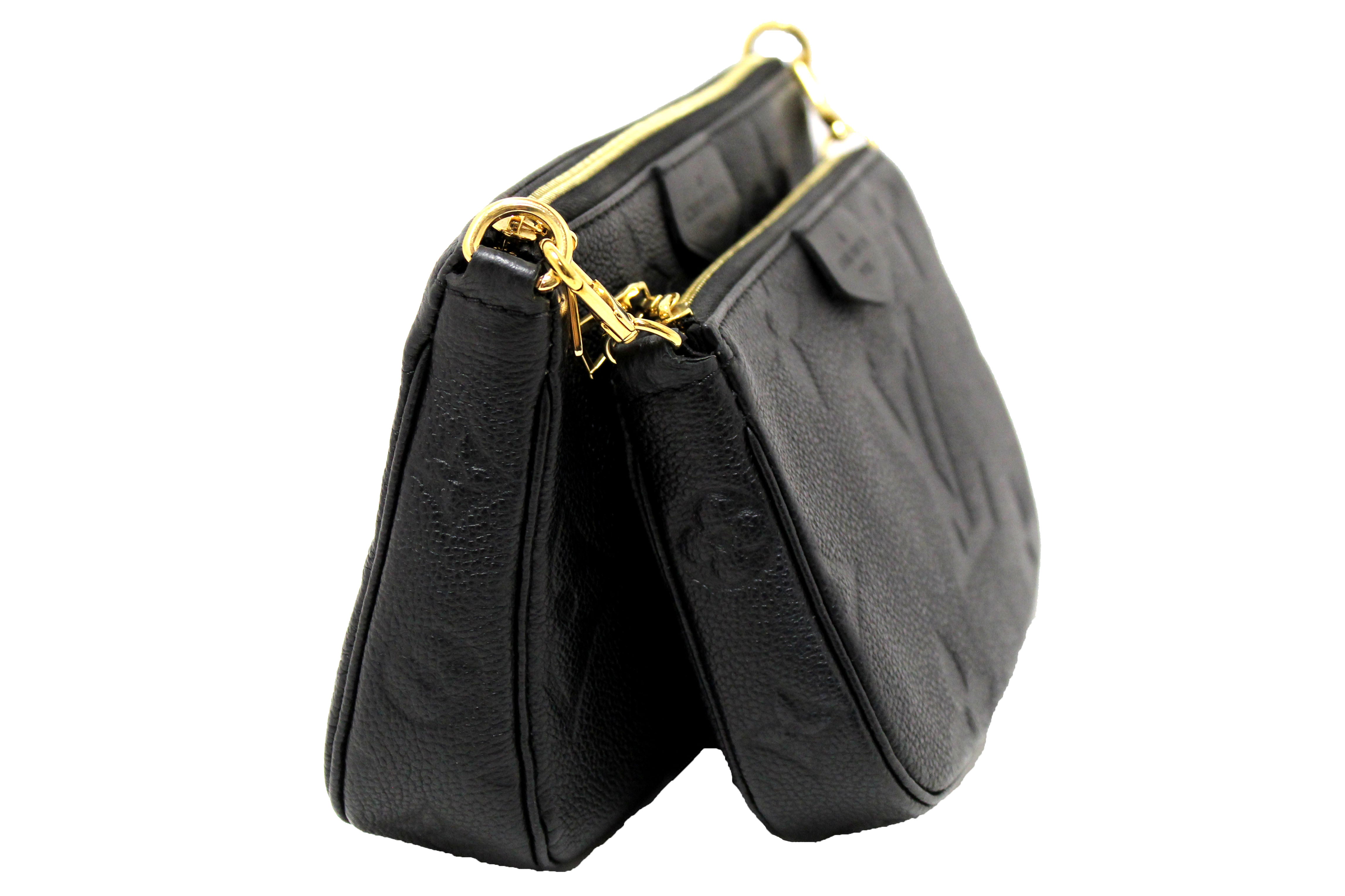 Authentic Louis Vuitton Monogram Empreinte Leather Multi Pochette Crossbody Bag - Luxury Designer Handbag for Women, Perfect for Date Night, Travel & Everyday Use