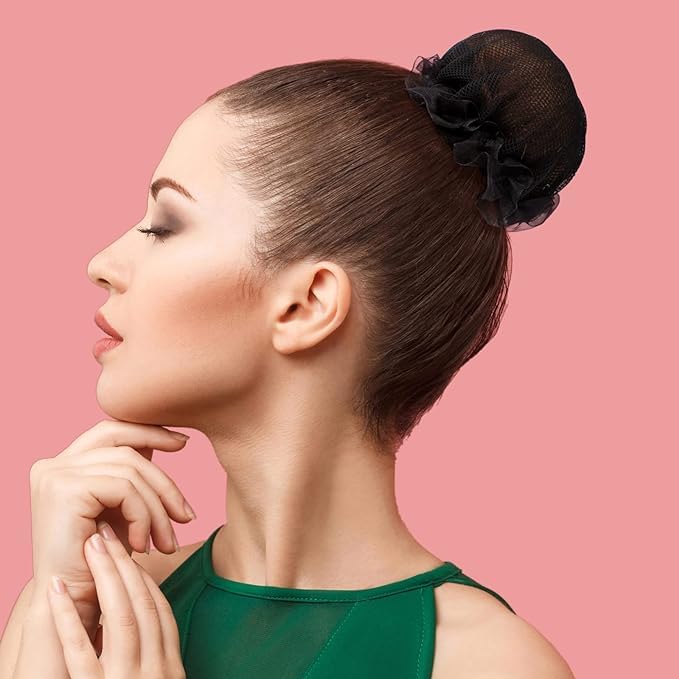 Osceola Styling Jali Bun - Reusable Invisible Elastic Hair Nets for Ballet & Dance (Pack of 3) | Secure Hair Accessories for Women & Girls | Perfect for Performances, Workouts & Daily Styling