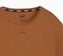 PUMA Women's Graphic OS Brown T-Shirt - Casual Short Sleeve Cotton Tee for Everyday Wear, Gym & Street Style