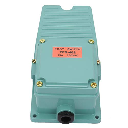 Aluminum Alloy Foot Control Switch - Heavy Duty Foot Pedal for Grinder, Medical Equipment, Lathe & Welding Machines | Non-Slip Design | Perfect for Industrial, Medical & Workshop Use